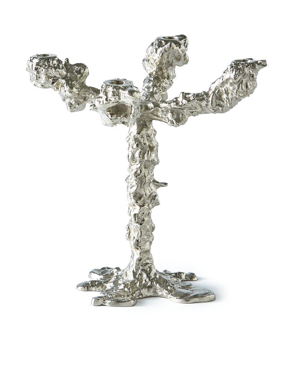 Drip lysestage, sølv - 4-arme